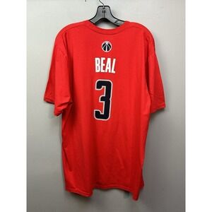Adidas Washington Wizards T-shirt Tee Adult XL Red Bradley Beal #3 NBA Red